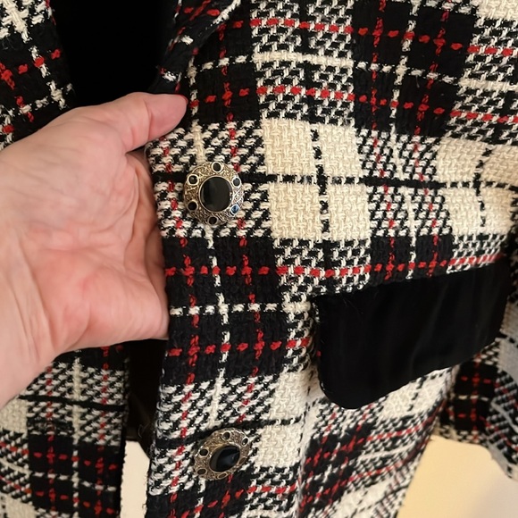 Vintage Handmade plaid Suit combo size M - Picture 7 of 12
